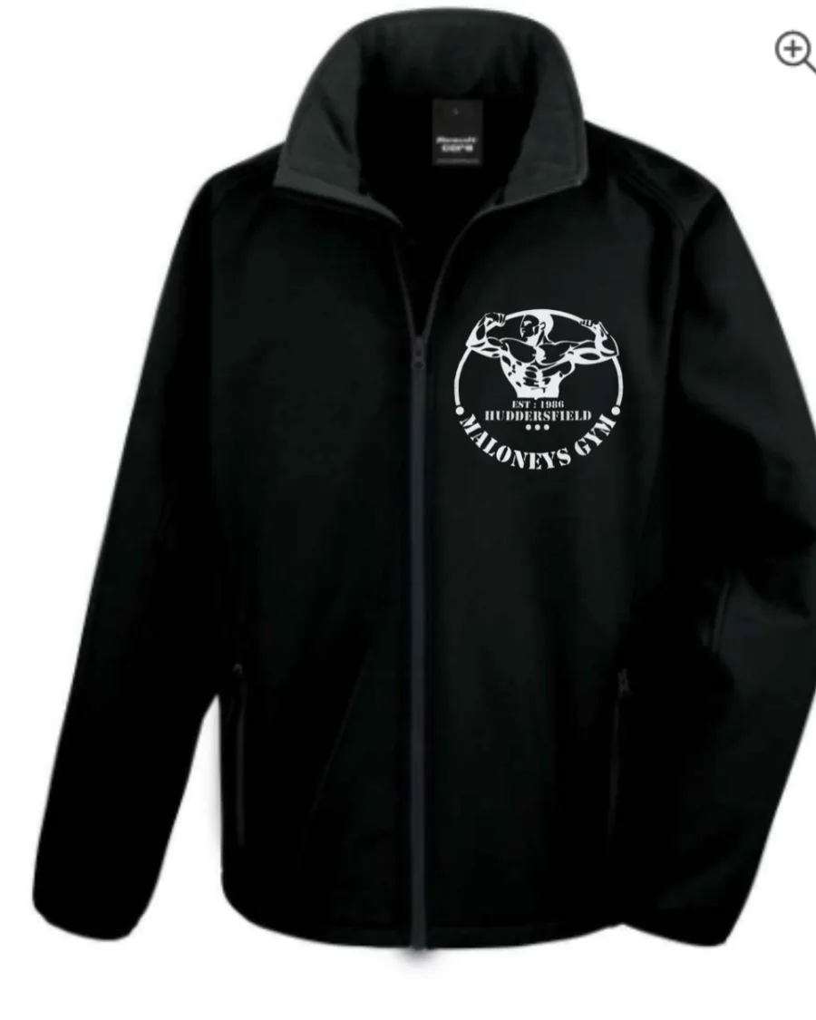 Old School softshell jacket with Maloneys badge